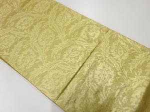 アンティーク　草花模様織出し袋帯（材料）